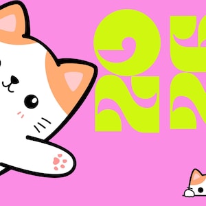 Animated Cat Calendar 2026: Motivational Wall Art