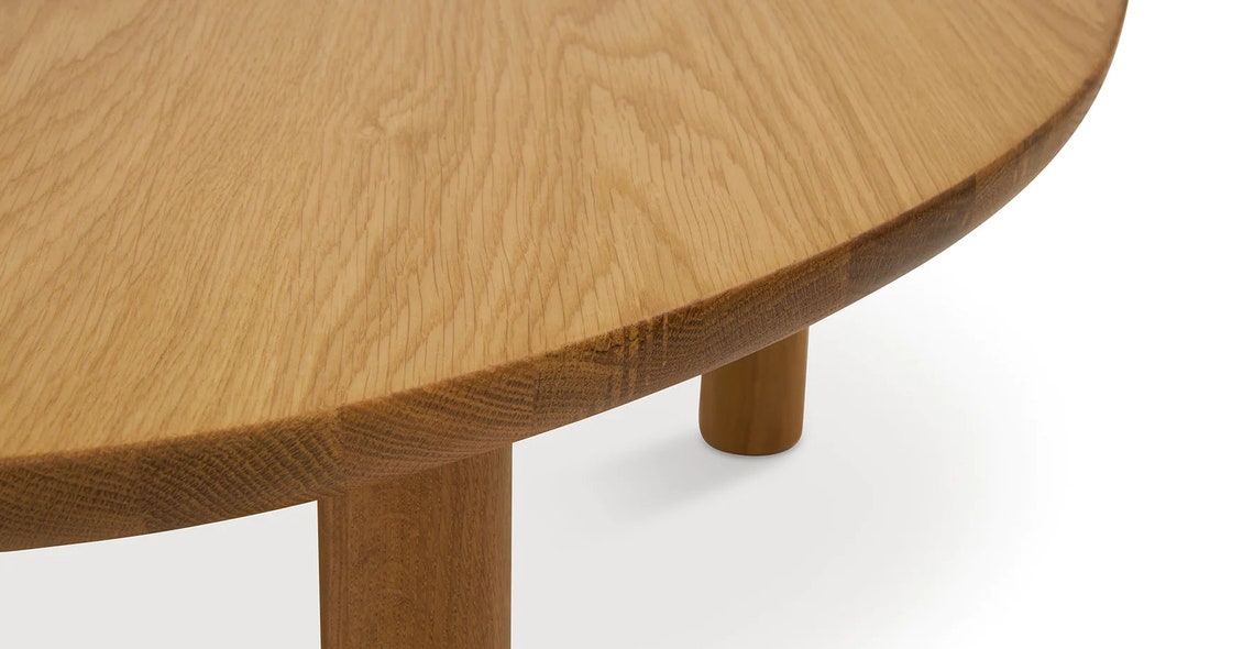 Oak Oval Coffee Table, Modern Coffee Table, Unique Coffee Table, Coffee