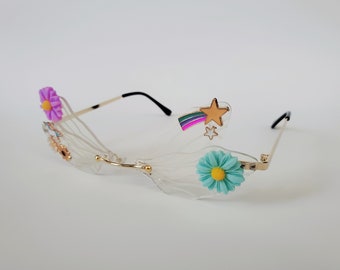 Clear Fairy Wing Festival Glasses