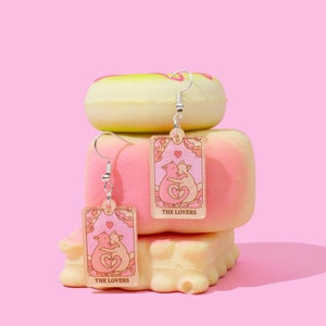 Leuke en grappige oorbellen voor stellen: tarotkaartoorbellen - zomersieradencadeau van BUNNYBOOP