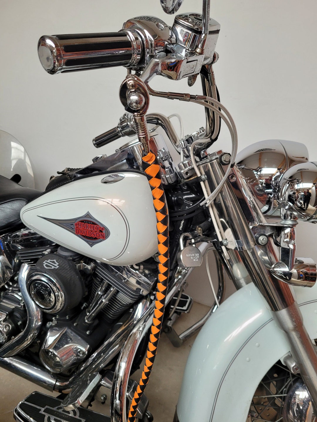 Leather whips for Motorcycle Handlebars Etsy