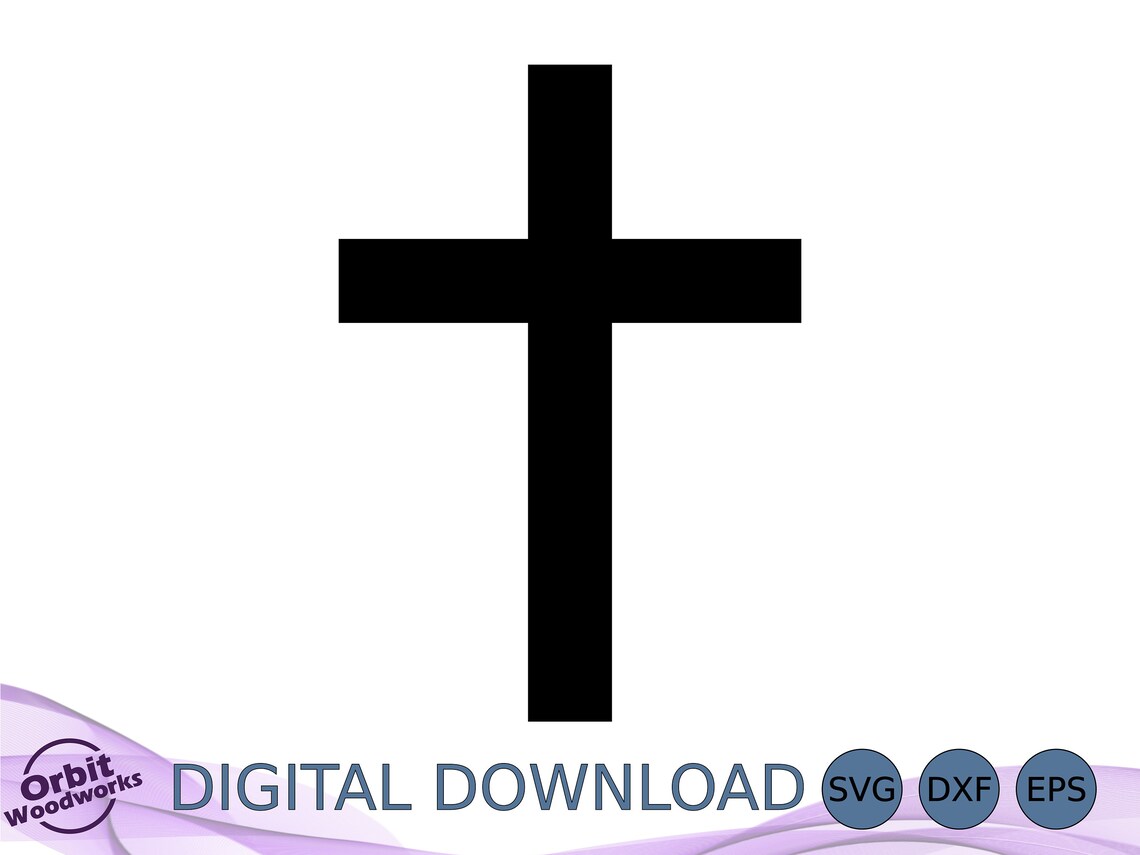 Christian Cross SVG DXF EPS, Cuttable Cross, Laser Cut File, Cnc Router ...