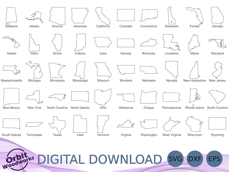 All 50 States Outlines Bundle SVG - Il 794xN.5319523913 8uz5 