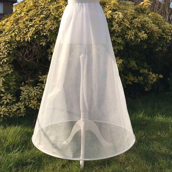 1 HOOP, One A Line Wedding Dress Bridal, Bridesmaid, Prom, Prom, Ballgown, Petticoat Full Slips Underskirt, Crinoline UK Size 4-14, UK Stock