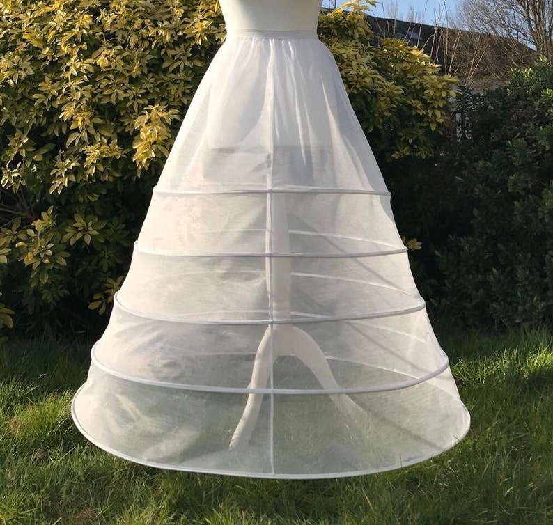 5 Hoop A Line Wedding Bridal Dress Bridesmaid,Party, Prom, Ballgown Petticoat Full Slips Underskirt, Crinoline, UK Size 4-14, UK Stock image 1