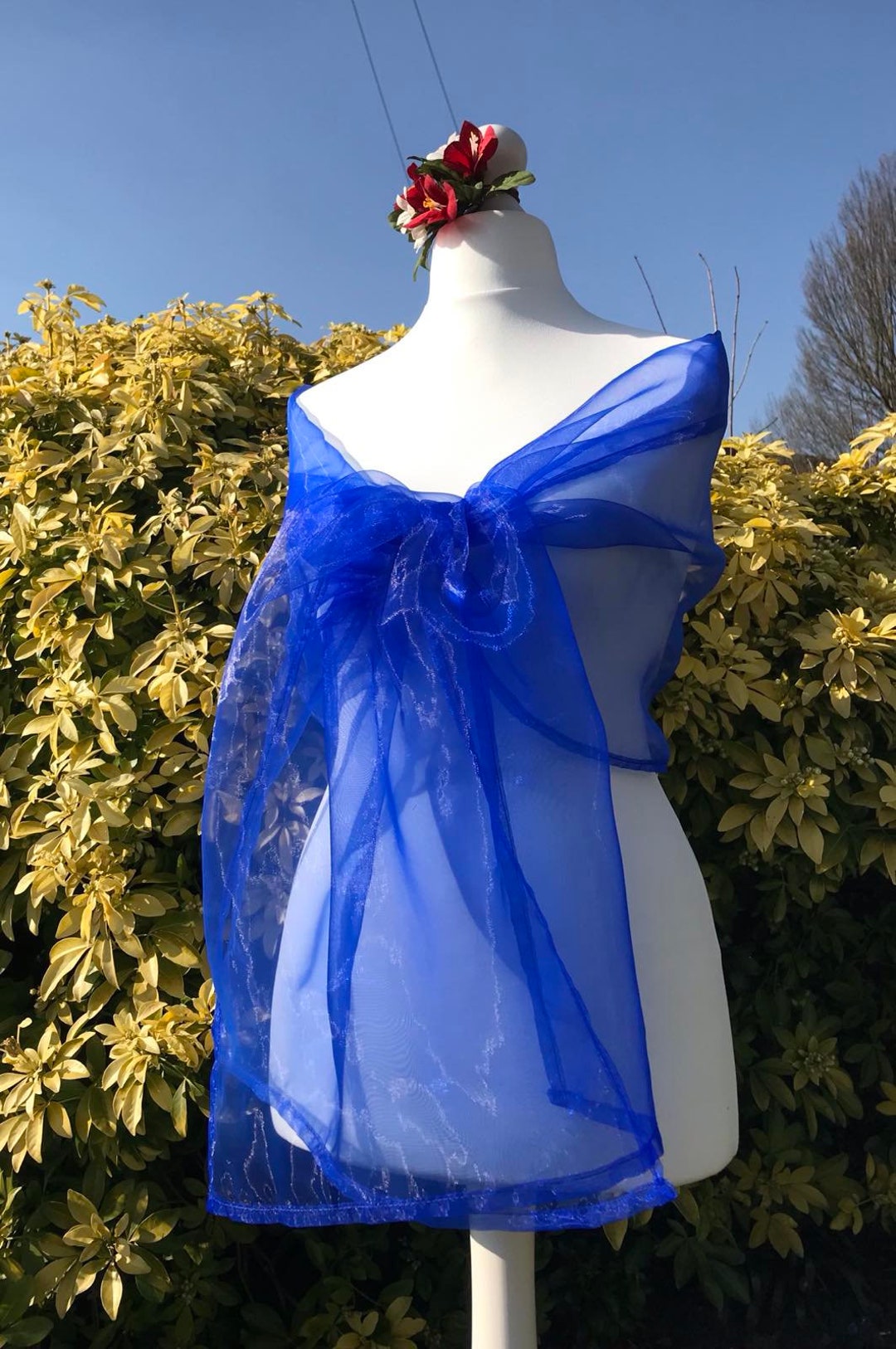 cobalt blue shawl