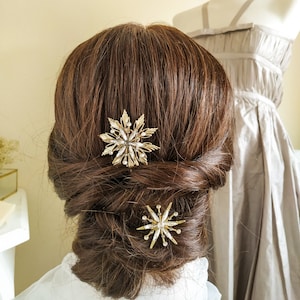 Himmlische Art-Deco-Brautbobby-Pins, Kristall glitzernde Boho-Haarkämme, Boho-Star-Hochzeits-Haarnadeln, Hochzeit-Kopfschmuck mit Sternen
