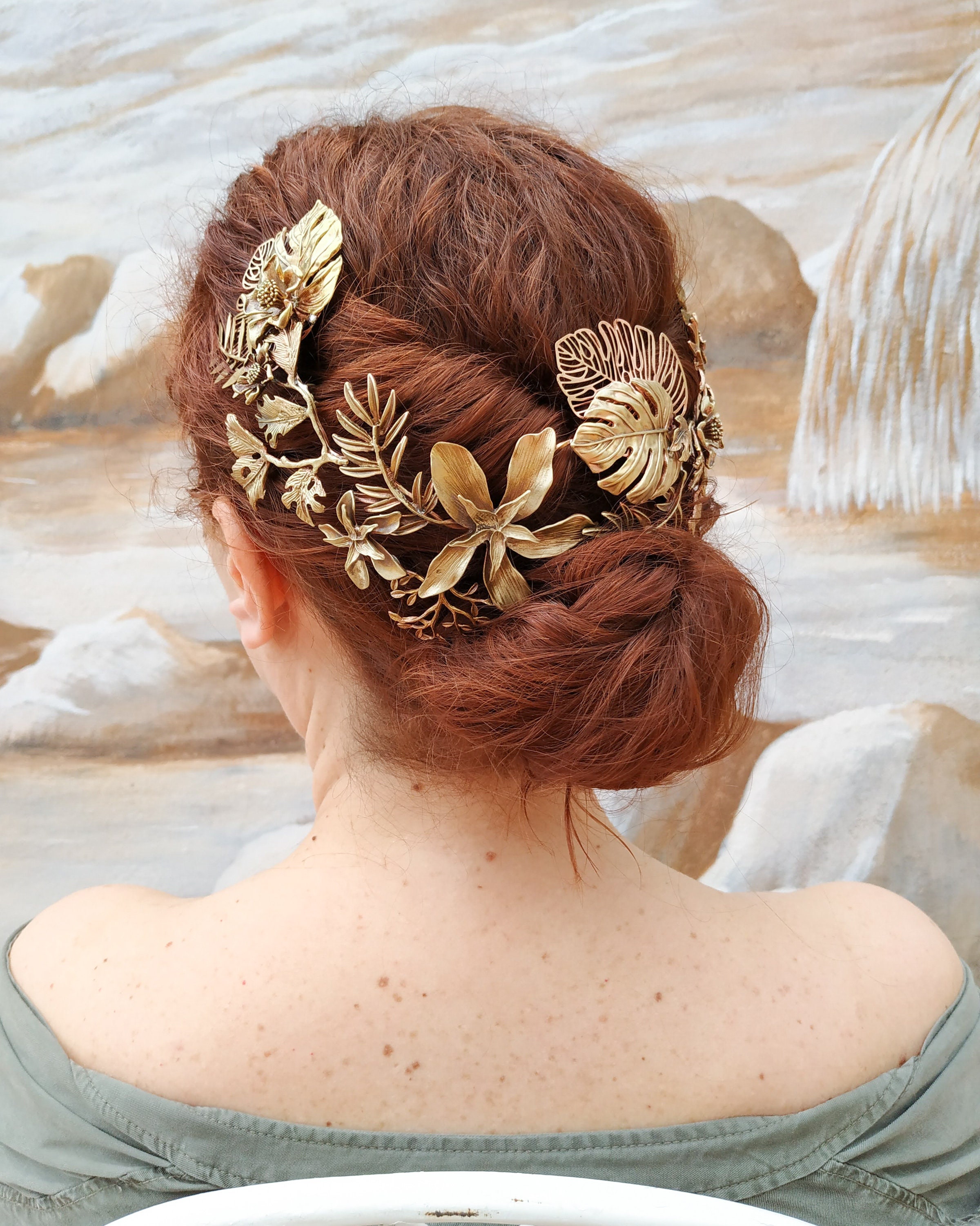 Floral CZ Bridal Crown - Wedding & Party Tiara