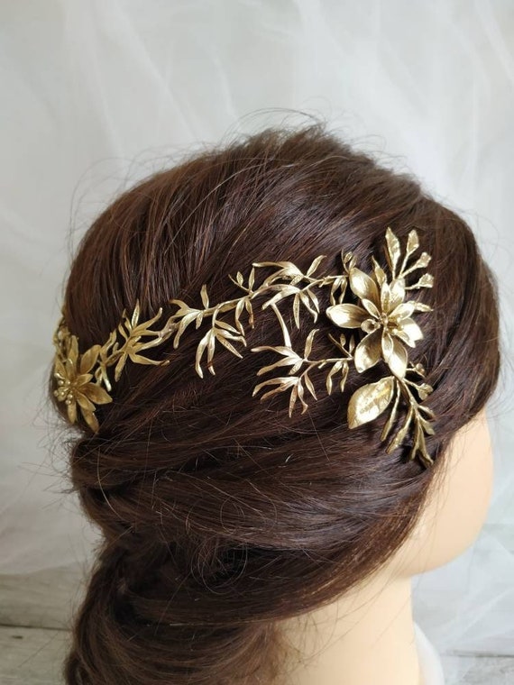 Fairy Leaf Bridal Crown With Romantic Botanical Style  display picture 3