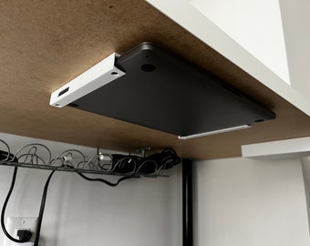 Descarga digital: soporte para computadora portátil debajo del escritorio