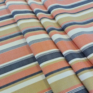 Pastel Chevron Stripe Knit Fabric: Multicolor Sewing Material By The Yard