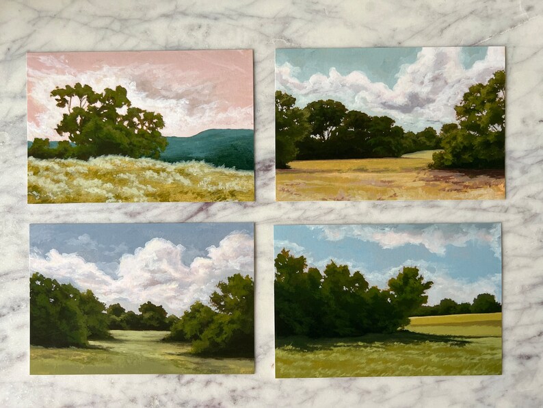 PRINT Leipers Fork Breeze, Landscape Art Print, UNFRAMED PRINT of Original Acrylic Painting