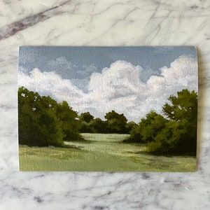 PRINT Cloud Study i, Landscape Art print, UNFRAMED PRINT of Original Acrylic Painting, Giclée print