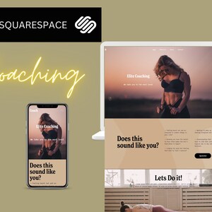 Squarespace Template, Squarespace 7.1 Template, Squarespace Website Template, Squarespace Template for Coach, Minimal Website