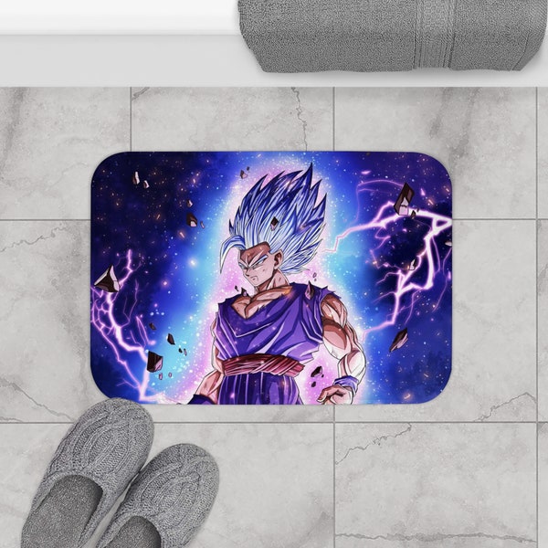 Tappetino da bagno Dragon Ball Super, tappetino da doccia, tappetino da bagno per bambini, tappeto da bagno, tappetino da bagno Gohan, regali per lui