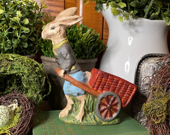 Travelin’ Man. Chalkware Rabbit/bunny. Spring/easter - Etsy