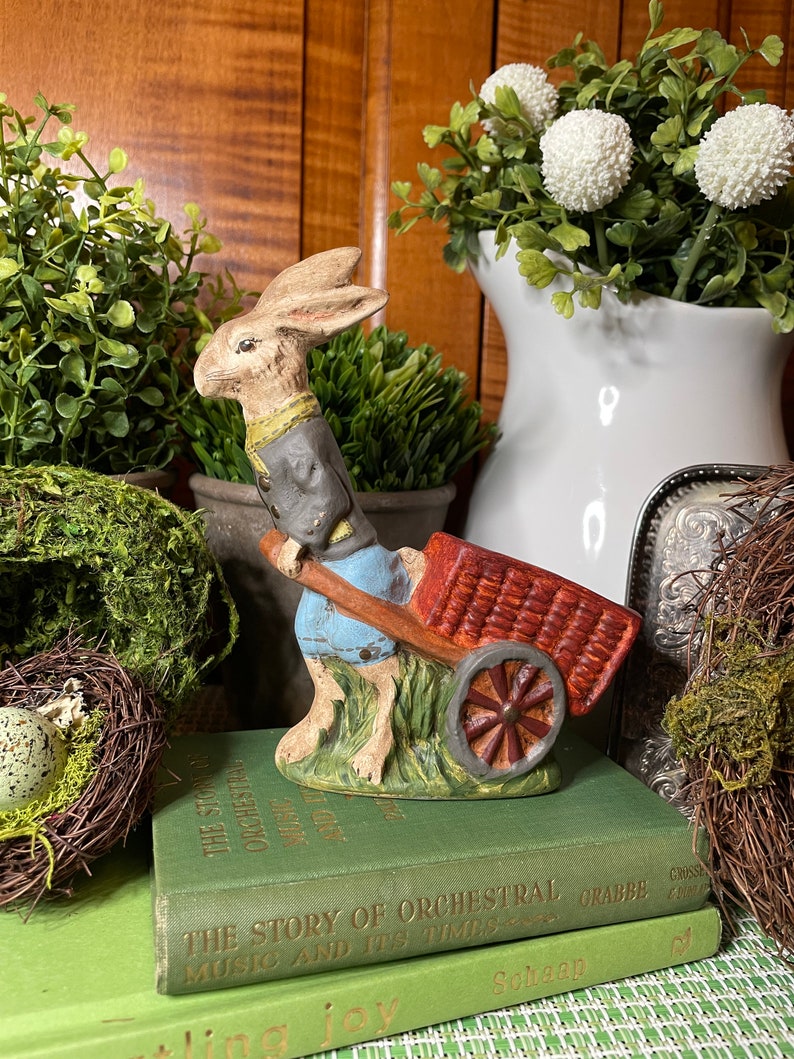 Travelin Man. Chalkware Rabbit/bunny. Spring/easter - Etsy