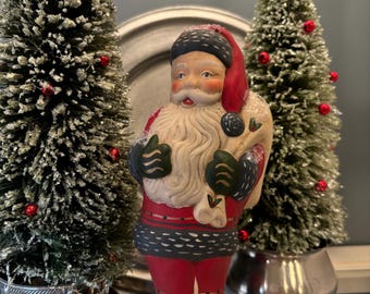 Jolly Good. Chalkware Santa Claus. Handcrafted USA