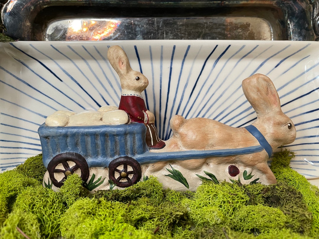 Spring Forward. Chalkware Bunny/rabbit - Etsy