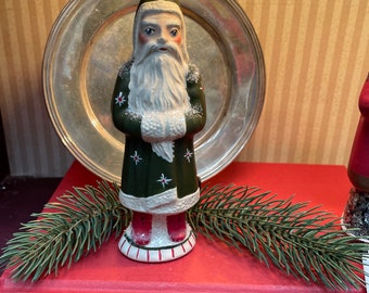 Evergreen. Chalkware Santa Clause/Belsnickle