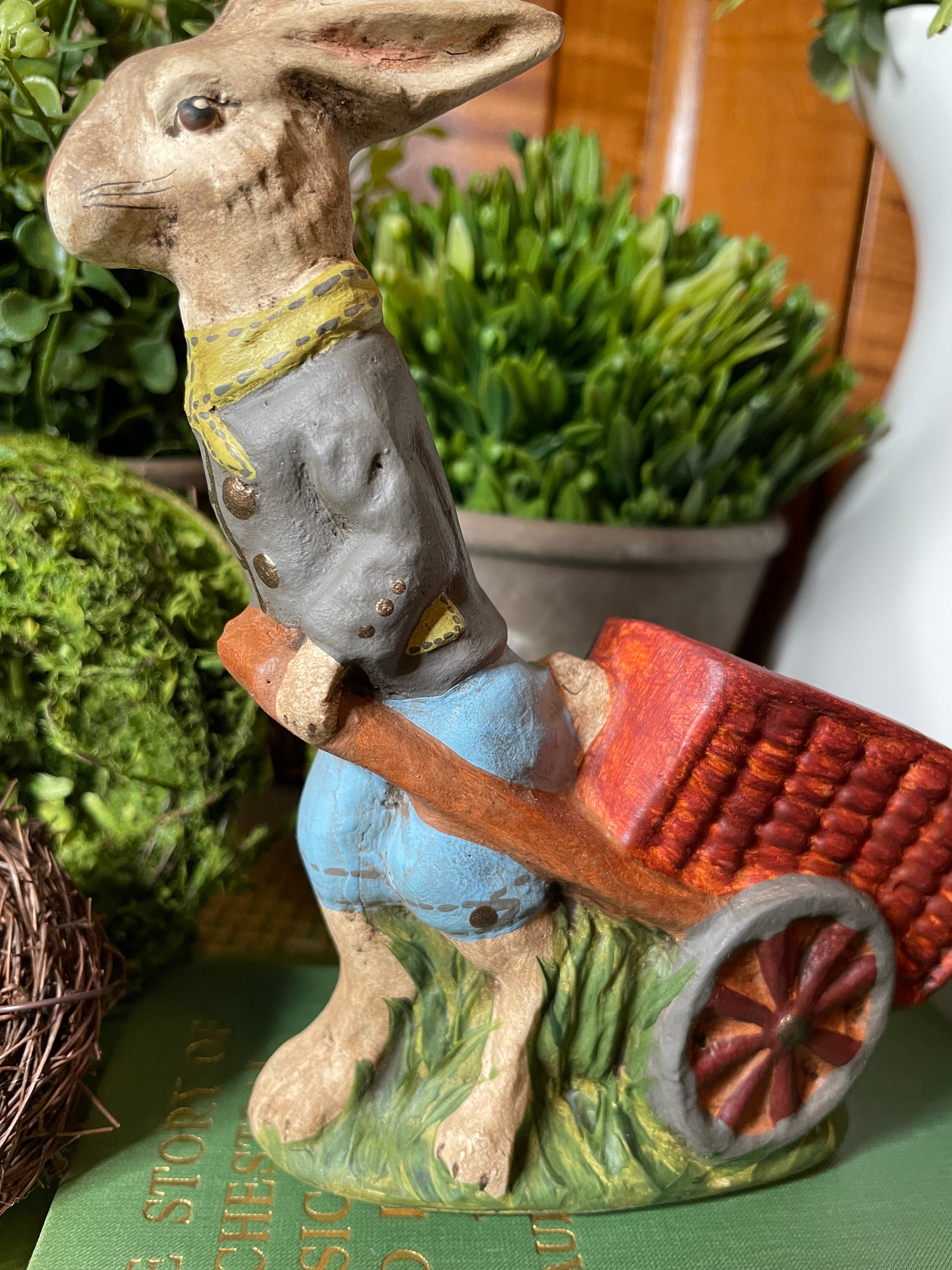 Travelin Man. Chalkware Rabbit/bunny. Spring/easter - Etsy