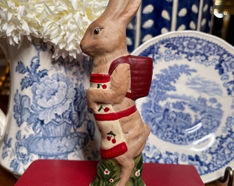 Michigan Cherry.  Chalkware Bunny
