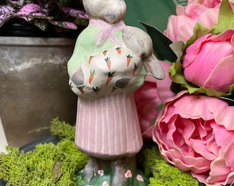 The Little Things. Chalkware bunny/rabbit. Spring/Easter. Baby Shower.