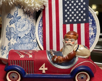 Four Score. Chalkware patriotic Santa