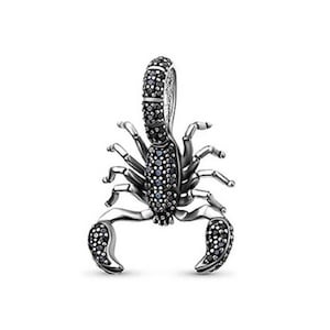 Scorpion Charm for Bracelet, Bracelet Charms, 925 Sterling Silver Charms For Pandora Bracelet Charm, DIY Jewelry, gift for her