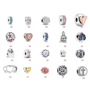Faith Cross Leaf Charm for Bracelet Love Heart Charm Dangle Charms Clip Charm Sterling Silver Charms for Pandora Bracelet Charm For Pendant