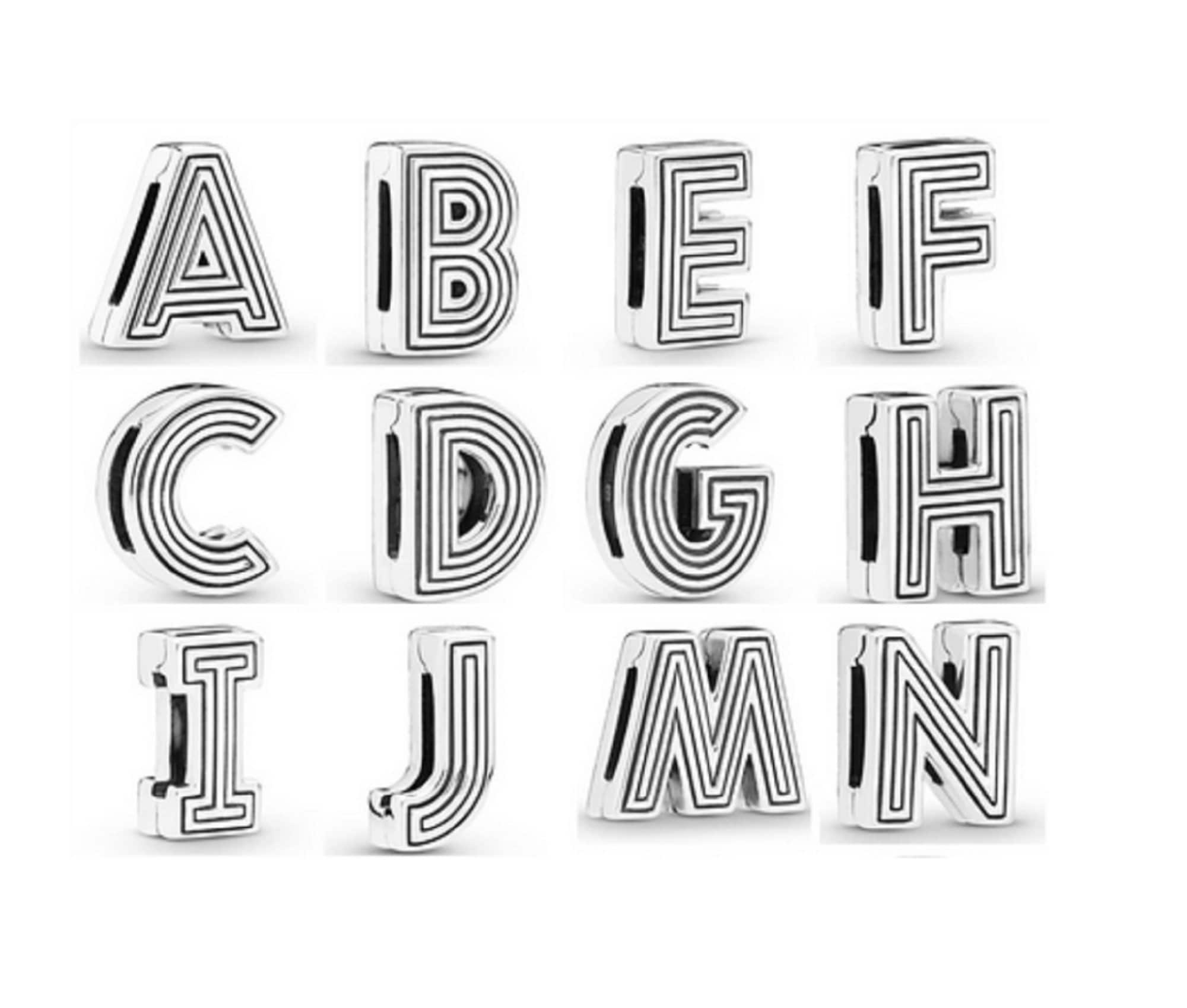 NSBELL 104PCS Letter Charms for Jewelry Making Charm for Bracelet Initial  Charms Double Sided Alphabet Charms for Necklace Bracelet Jewelry Making