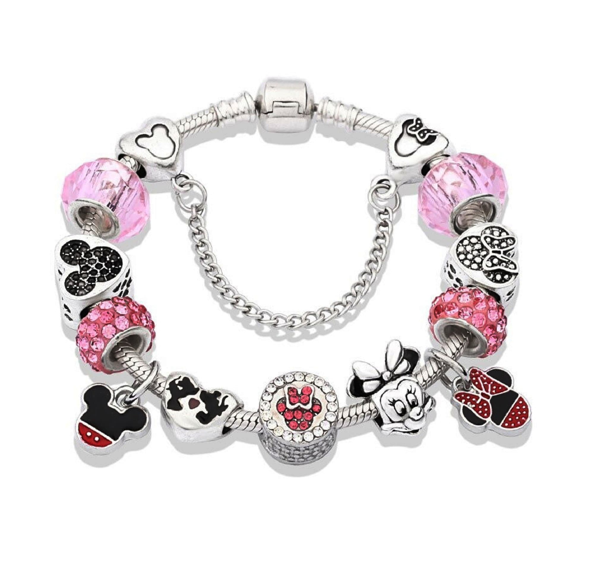 A Disney Style Celebration: Mickey Mouse Charm Bracelet Mickey Minnie Mouse Disney Charm Bracelet main image 2
