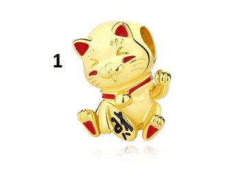 パンドラ Cute Fortune Cat Charm Cute Fortune Cat Charm