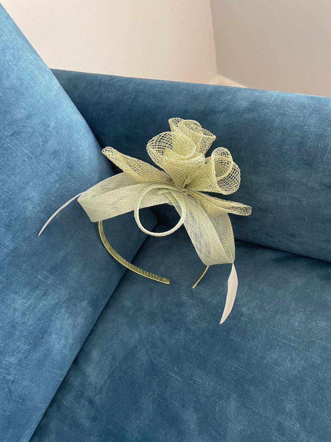 Sage Green Fascinator Rose Bunch Etsy UK