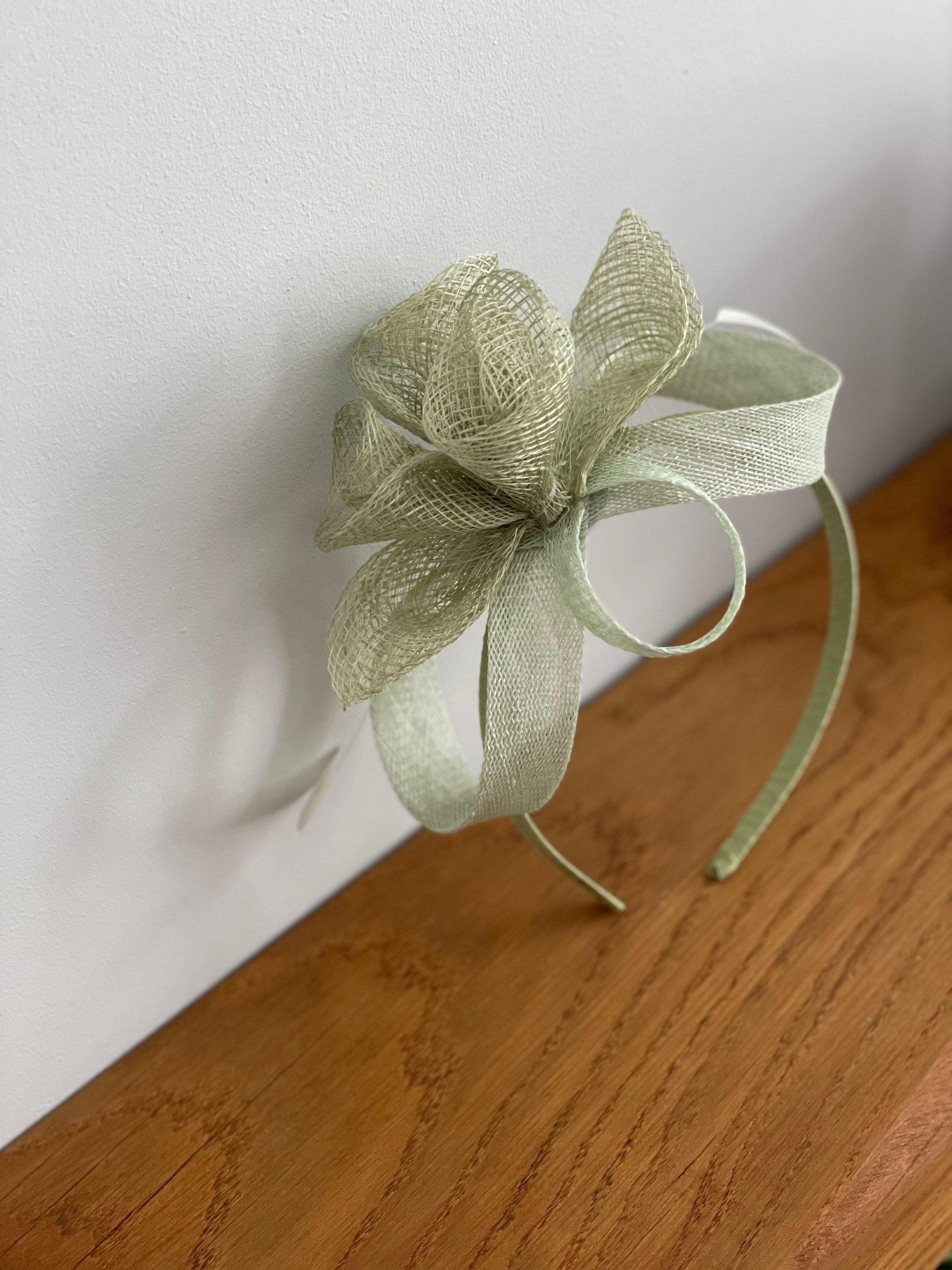 Sage Green Fascinator Rose Bunch Etsy UK