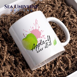 Apple-y ever after. Hand-painted. PNG, JPEG, Digital File sublimation.