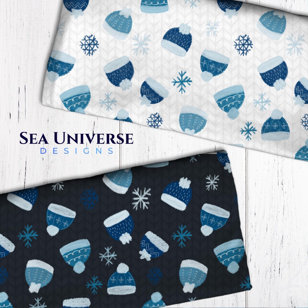 Snowcap, Hand Drawn. BUNDLE Seamless Design Pattern. - Etsy