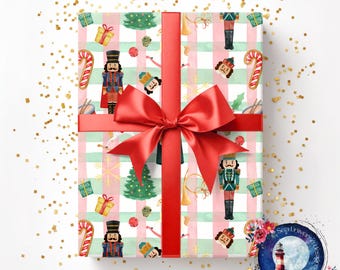 Nutcracker. Paper design. Christmas pattern.