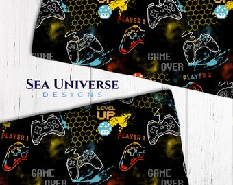 Jeux vidéos. Design textile, sublimation.