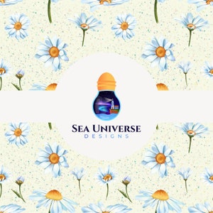 Daisy. Fabric design, digital pattern.