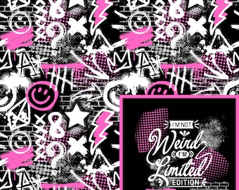 J&#39;suis pas bizarre. BUNDLE Motif digital et panel.