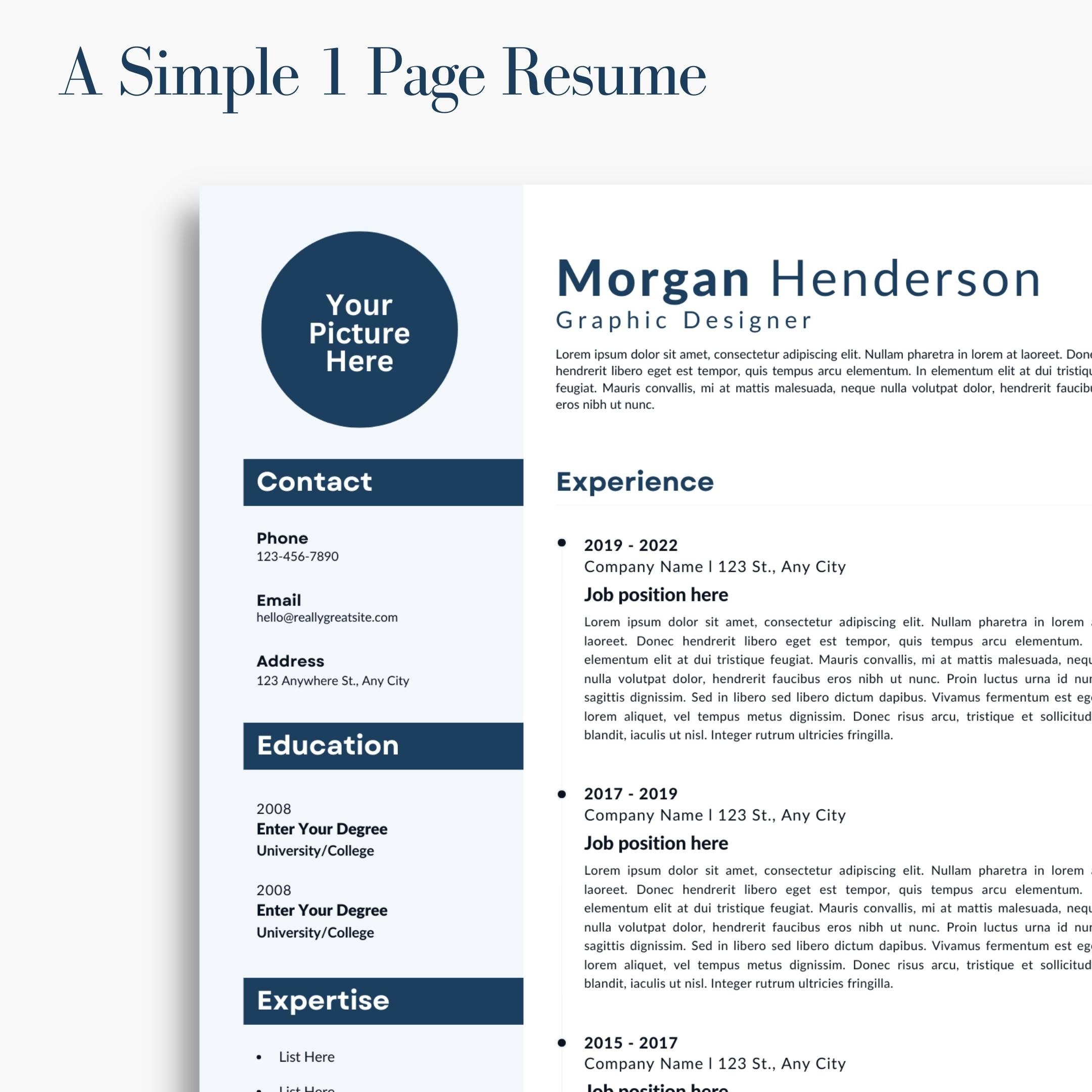 CV Resume Template for Canva Easy Edit Modern CV Template Etsy Ireland CV Resume Template for Canva Easy Edit Modern CV Template Etsy Ireland