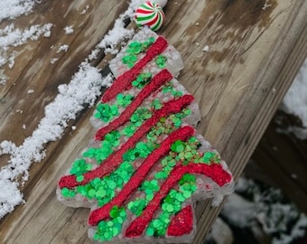 Car Freshie, Car Freshener, Freshie, Debbie Tree, Christmas, Freshy, Christmas Tree, Glitter