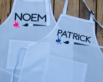 Personalized Kids Aprons, Cooking aprons, Kids party, Party Favors, Boys Apron, Girls Apron, Gifts for Kids, Aprons, Painting, Grilling