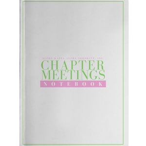 Cahier des réunions du chapitre AKA