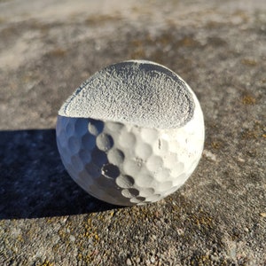 Cigar tray Golf ball concrete grey I Cigar holder I Golf Ball I Golf Cigar Bank I Cigar MyGolfBlog image 8