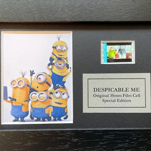 The Minions uit Despicable Me Original MINI 35 mm filmcel Memorabilia COA