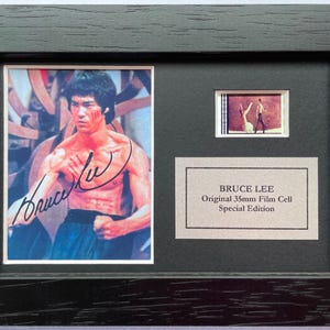 BRUCE LEE (Martial Arts) Original MINI 35mm Film Cell Memorabilia + Coa