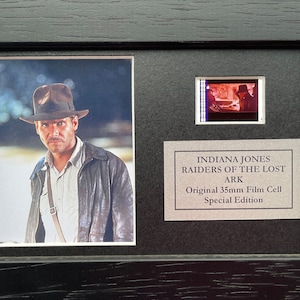 Mini película de Indiana Jones: LOS INVASORES DEL ARCA PERDIDA, 35 mm, recuerdos para el móvil
