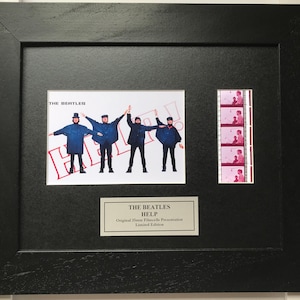 The beatles 1965 help original 35mm film cell memorabilia